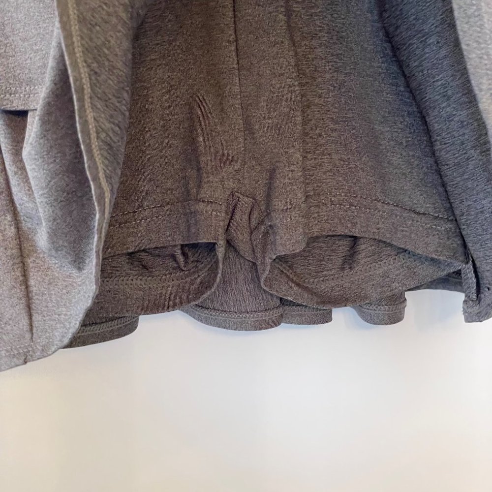 Champion Youth Girls 4 Skort Skirt with Shorts Gray Athleticwear Tiered Ruffles - Picture 8 of 10